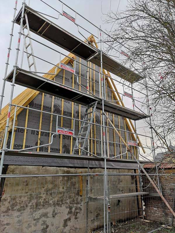 Fabrication et Pose d'un Mur